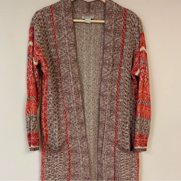 LUCKY BRAND Cardigan Sweater Women’s XS Small Southwest Aztec Open Front Boho - Picture 2 of 8